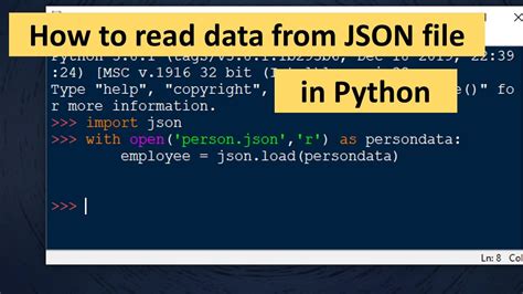 How To Open Json Files Into Python Youtube