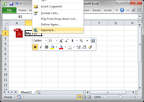 Open Pdf With Excel