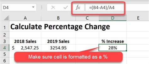 How To Percent Change Formula In Excel Excelbuddy Com