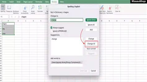 How To Perform A Spell Check In Excel Nimmoblogs