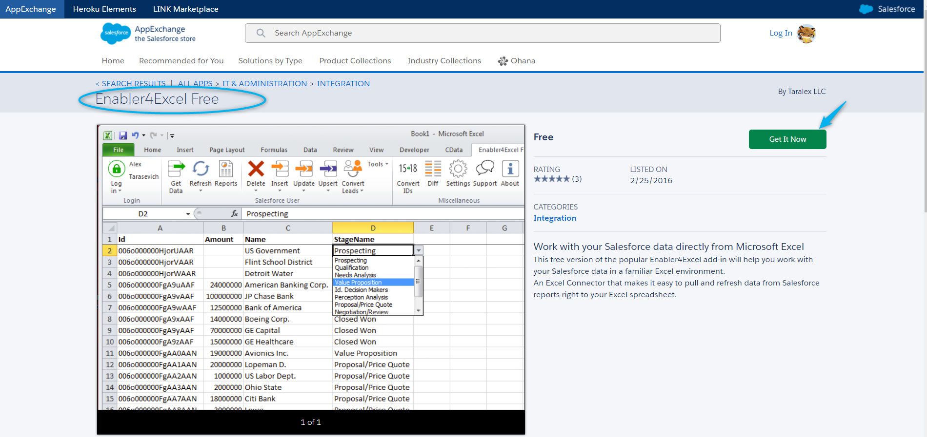 Prevent Excel Connector Sync To Salesforce