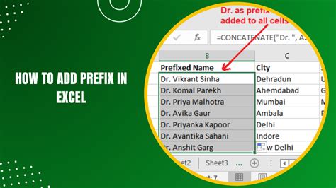 How To Quickly Add A Prefix In Excel How To Add Prefixes To Excel