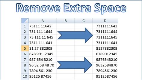 How To Remove A Space After A Number In Excel 6 Easy Ways Exceldemy