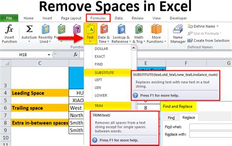 How To Remove Blank Spaces In Excel Cell Before Number Printable Online