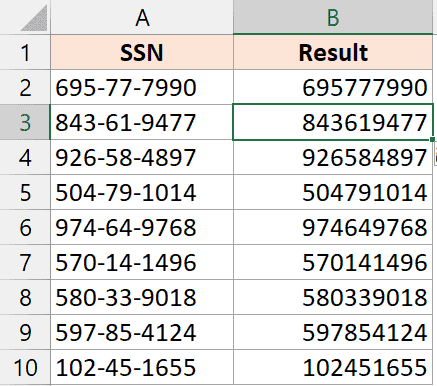 How To Remove Dashes In Excel 2 Easy Ways