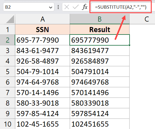 How To Remove Dashes In Excel 3 Methods