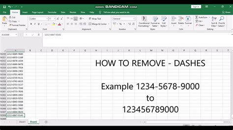 How To Remove Dashes In Excel