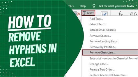 How To Remove Dashes Or Hyphen In Excel 2 Methods