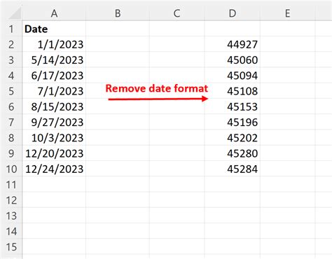 How To Remove Date Format In Excel