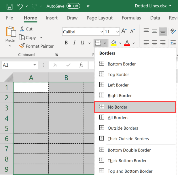 How To Remove Dotted Lines In Excel 2 Easy Fixes