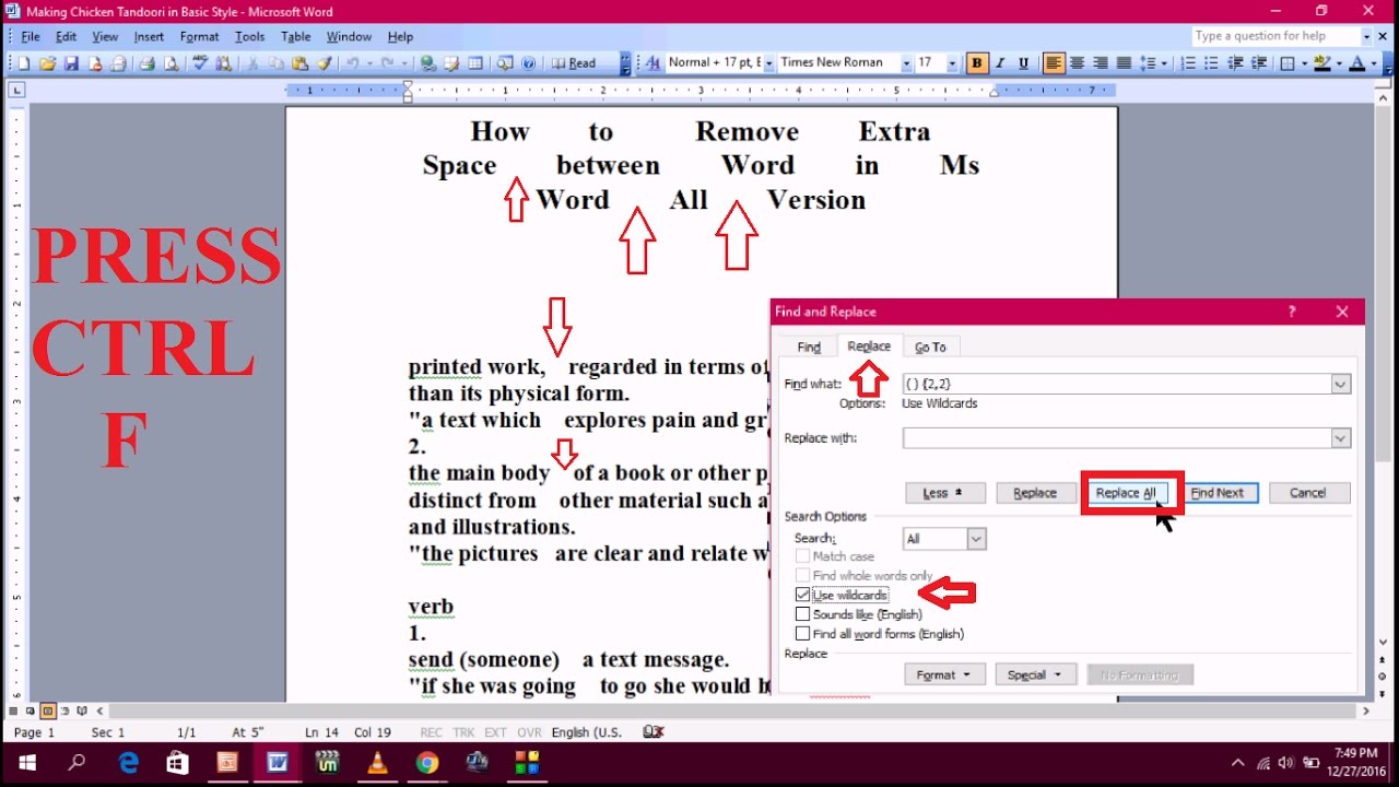 How To Remove Extra Spacing In Word Document Howtoremovee