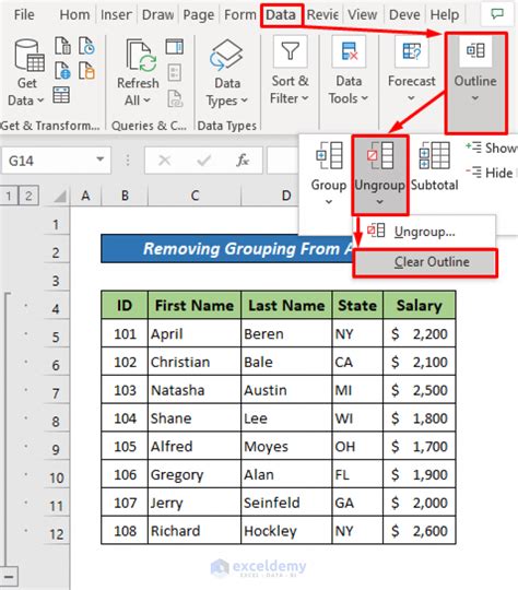 How To Remove Grouping In Excel 2 Suitable Examples Exceldemy