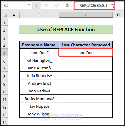 How To Remove Last Character From String In Excel 5 Easy Ways