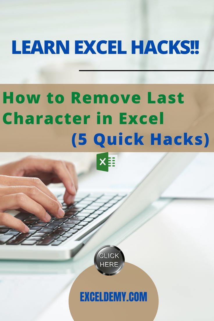 How To Remove Last Character In Excel Easiest 6 Ways