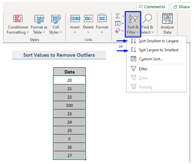 How To Remove Outliers In Excel Earn And Excel