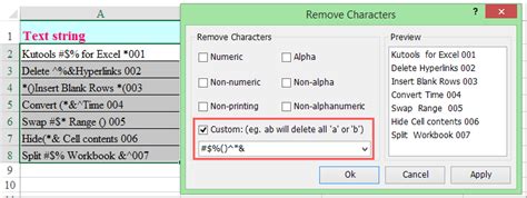 How To Remove Some Special Characters From String In Excel