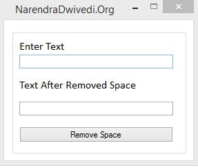 How To Remove Spaces From String In Vb Net Narendra Dwivedi