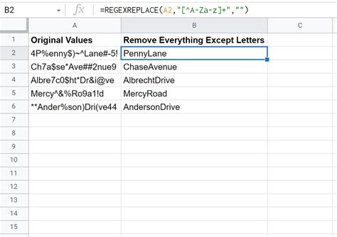 How To Remove Special Characters In Google Sheets