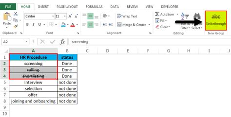 How To Remove Strikethrough In Excel This Option Will Let The Text Remain Where It Is