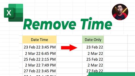 How To Remove Timestamp From Date In Excel Remove Time From Date