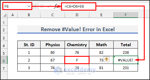 How To Remove Value Error In Excel 4 Quick Methods Exceldemy