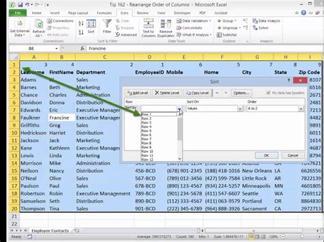 Reorder Rows In Excel Easily