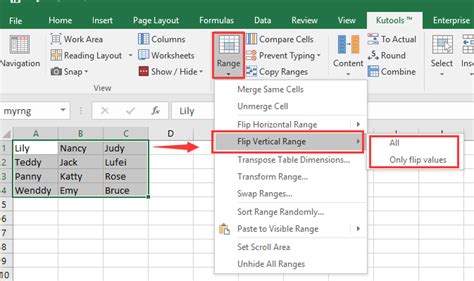 How To Rotate Table By 90 Or 180 Degrees In Excel