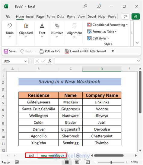 How To Save Multiple Sheets In Excel 6 Methods