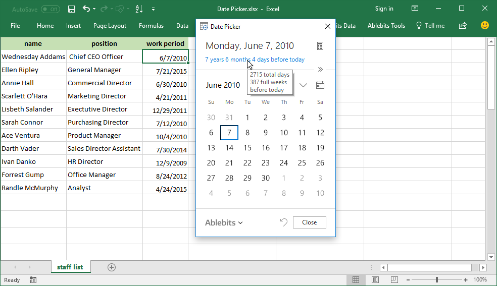 How To Select Date From Calendar In Tosca