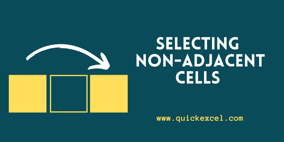 How To Select Multiple Cells In Excel Non Adjacent Visible With Data