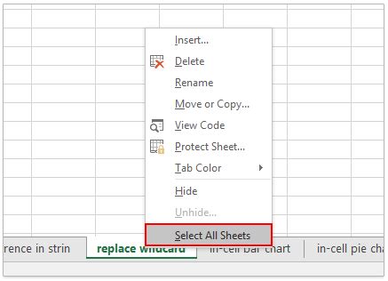 How To Select Multiple Or All Sheet Tabs In Excel