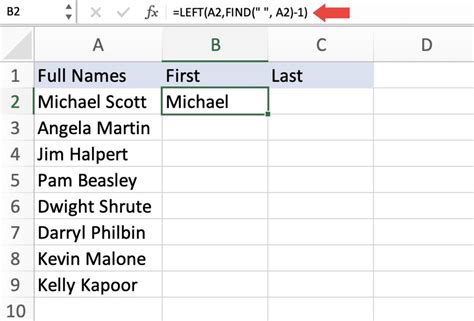 How To Separate Names In Excel 5 Easy Ways