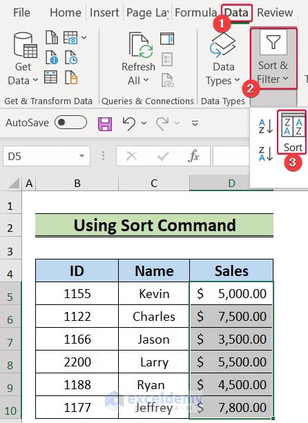 How To Sort By Column In Excel To Keep Rows Together 4 Easy Ways