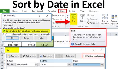 How To Sort By Date In Excel Geeksforgeeks