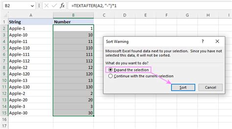 How To Sort Mixed Numbers And Text Using String Functions Excel Tactics