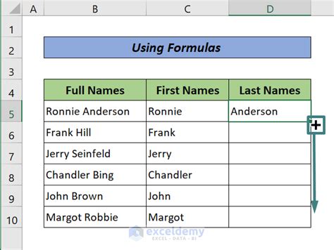 How To Split Names In Excel Into Two Columns 4 Quick Ways