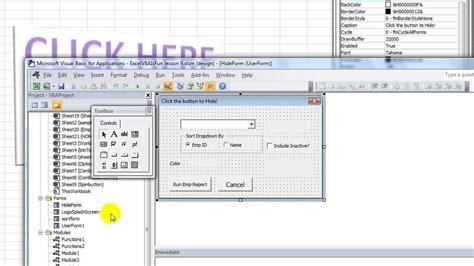 How To Start An Excel Vba User Form