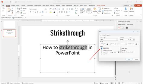 How To Strikethrough Text In Powerpoint The Easy Way Art Of