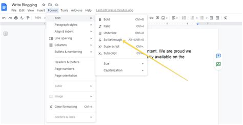 How To Strikethrough Text On Google Docs Complete Guide Valerio