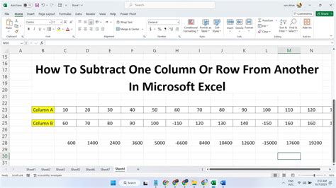 How To Subtract One Column Value From Another In Excel Dennis Stewart