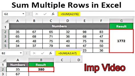 How To Sum Multiple Rows In Excel Different Ways To Sum Multiple Rows