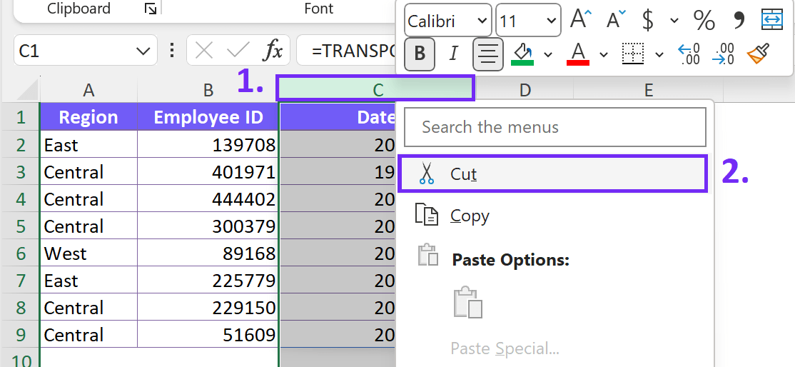 How To Swap Columns In Excel Ajelix