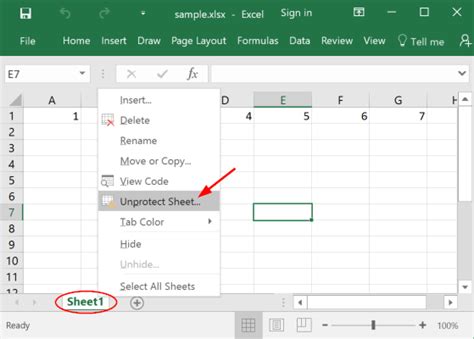 Unprotect Excel Worksheet Without Password