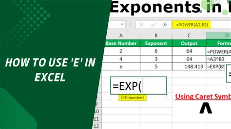 How To Use E In Excel Nsouly