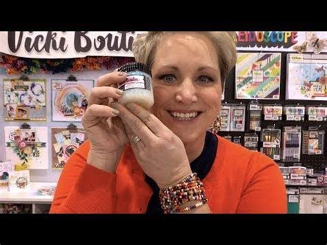 How To Use The Iridescent Glitter Texture Paste 5 Ways With Vicki Boutin Creativation 2019