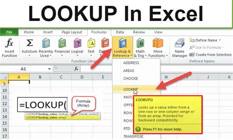 How To Use The Lookup Function In Excel