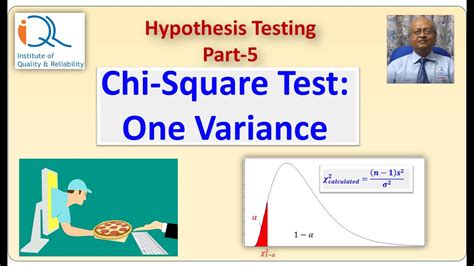 Hypothesis Testing Part 5 Chi Square Test Of One Variance Accendo