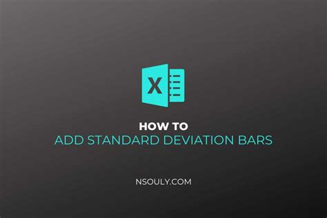 Learn How To Add Standard Deviation Bars In Excel Nsouly