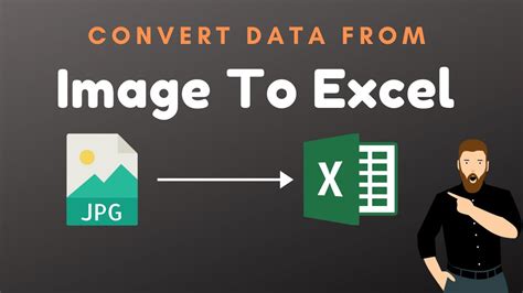 Learn How To Convert Any Image Data To Excel Ms Excel New Feature Image To Excel Sheet The