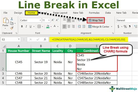 Line Breaks In Excel How To Insert Line Break Quick Easy